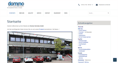 Desktop Screenshot of domino-vertrieb.de
